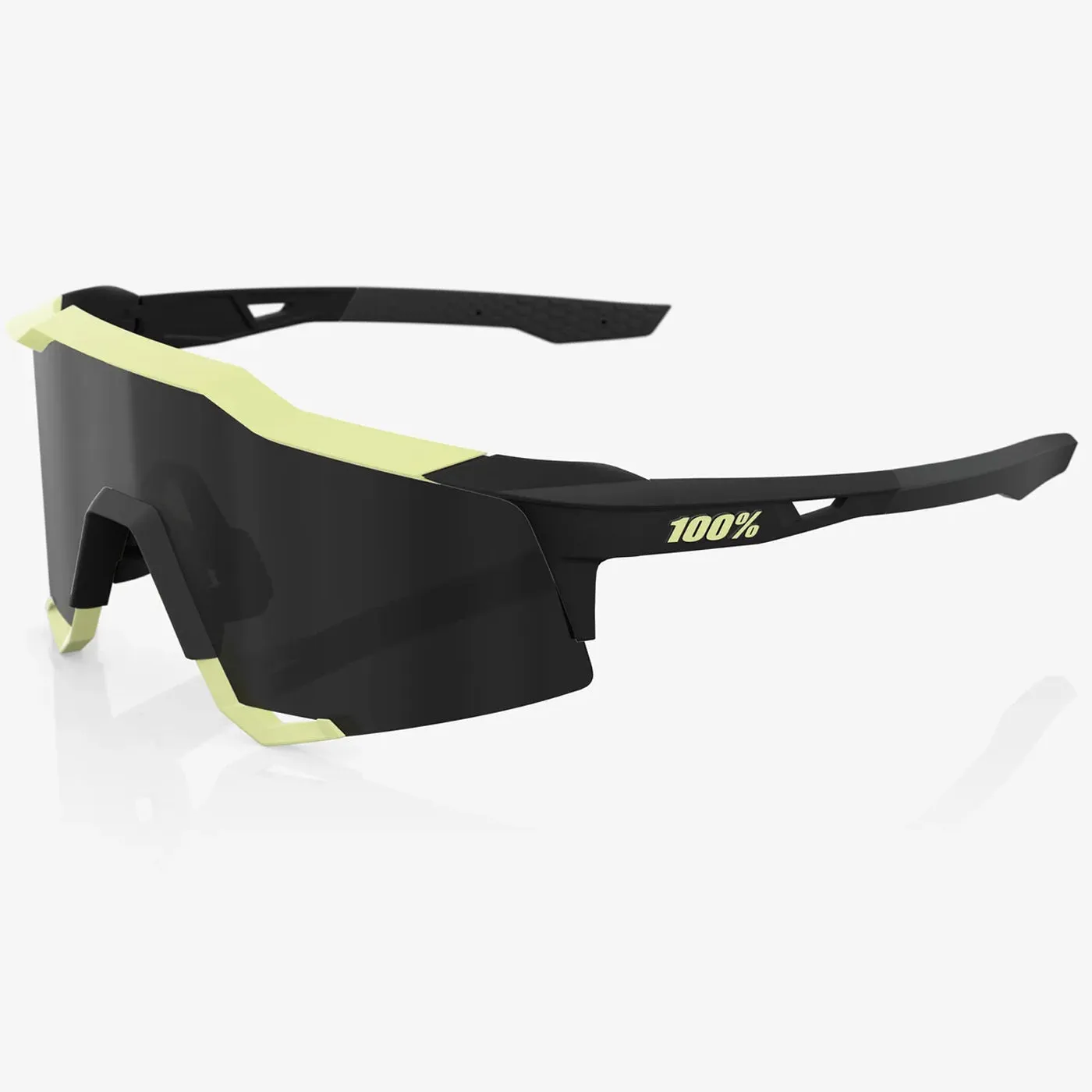 100% Speedcraft sunglasses - Soft Tact Glow Black Mirror