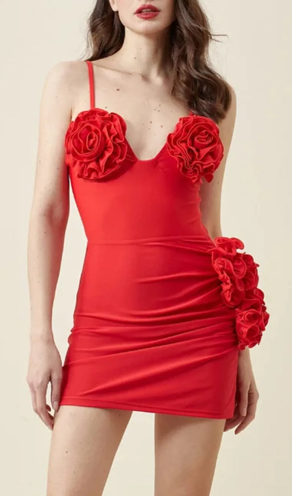3D FLOWER ONE PIECE SWIMSUIT AND SKIRT Gloria Lanvin