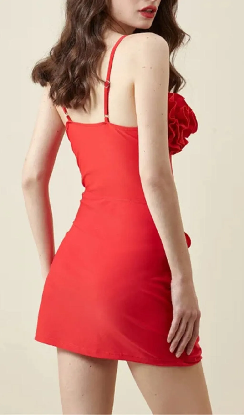 3D FLOWER ONE PIECE SWIMSUIT AND SKIRT Gloria Lanvin