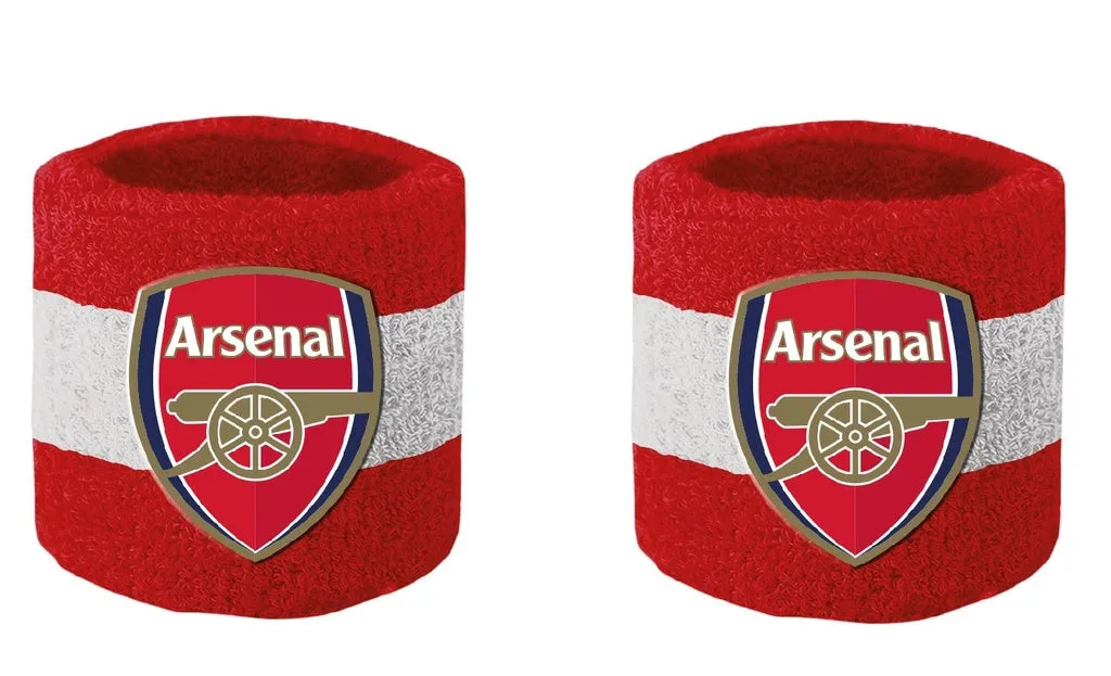 Arsenal Official 2 Pack Wristbands
