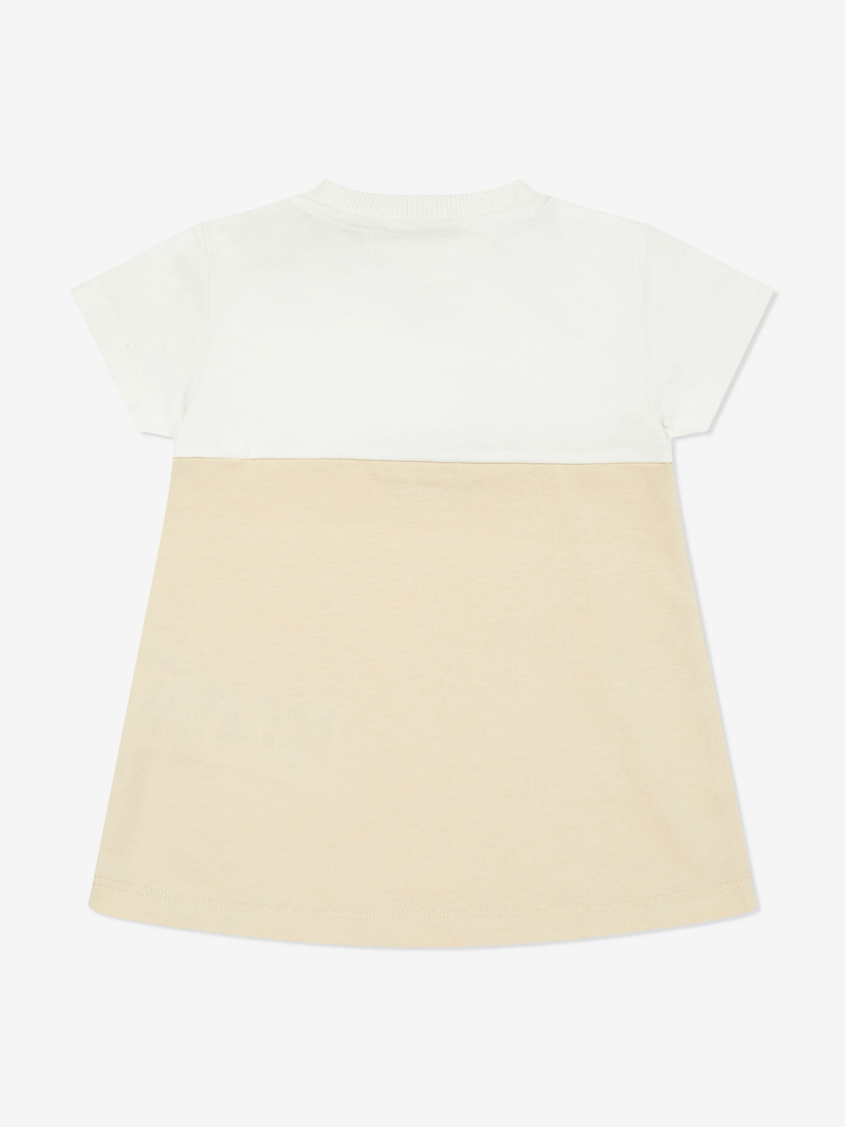 Baby Girls Bear Dress with Gift Box in Beige