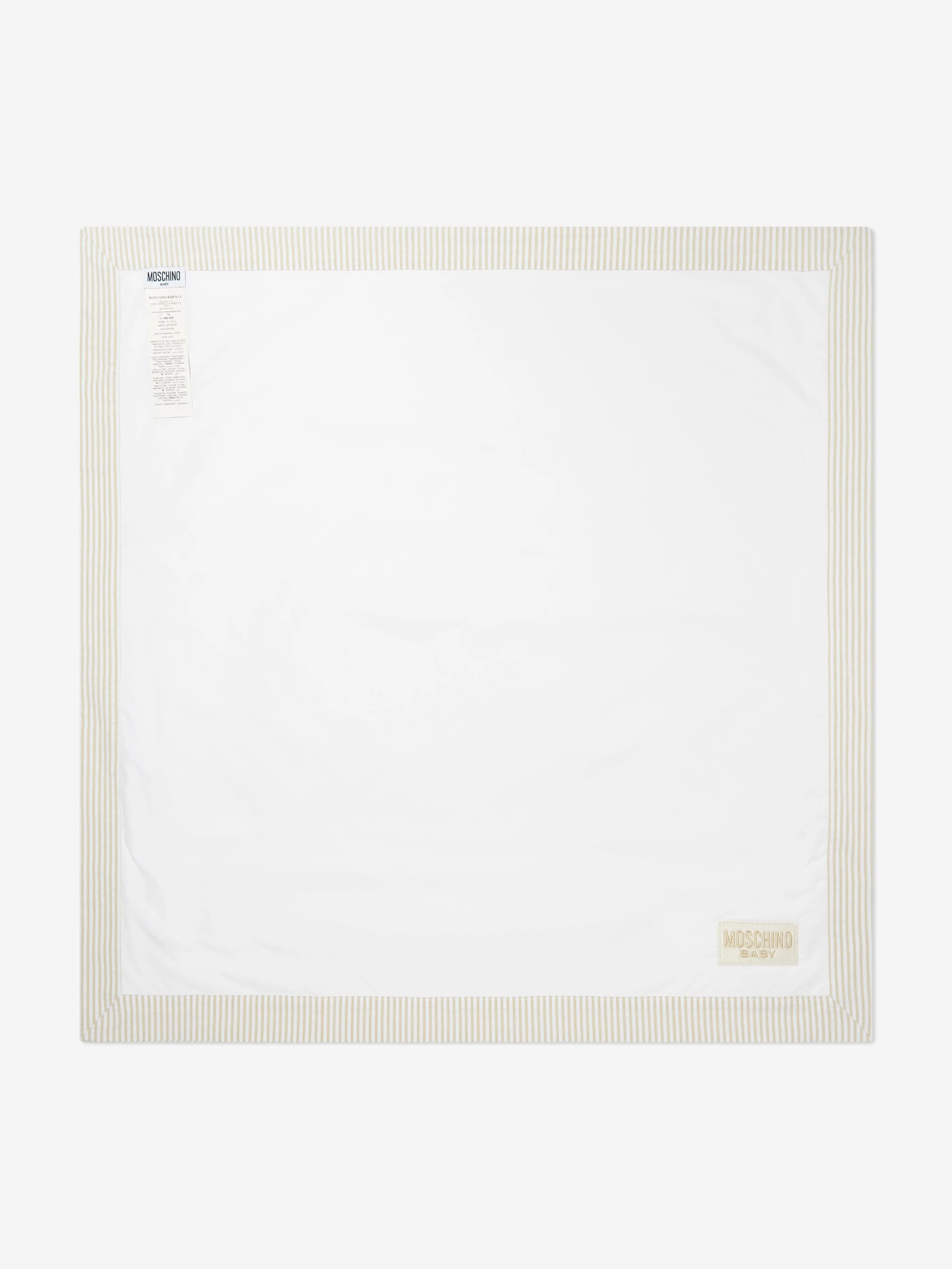 Baby Teddy Bear Blanket in Ivory (75cm)