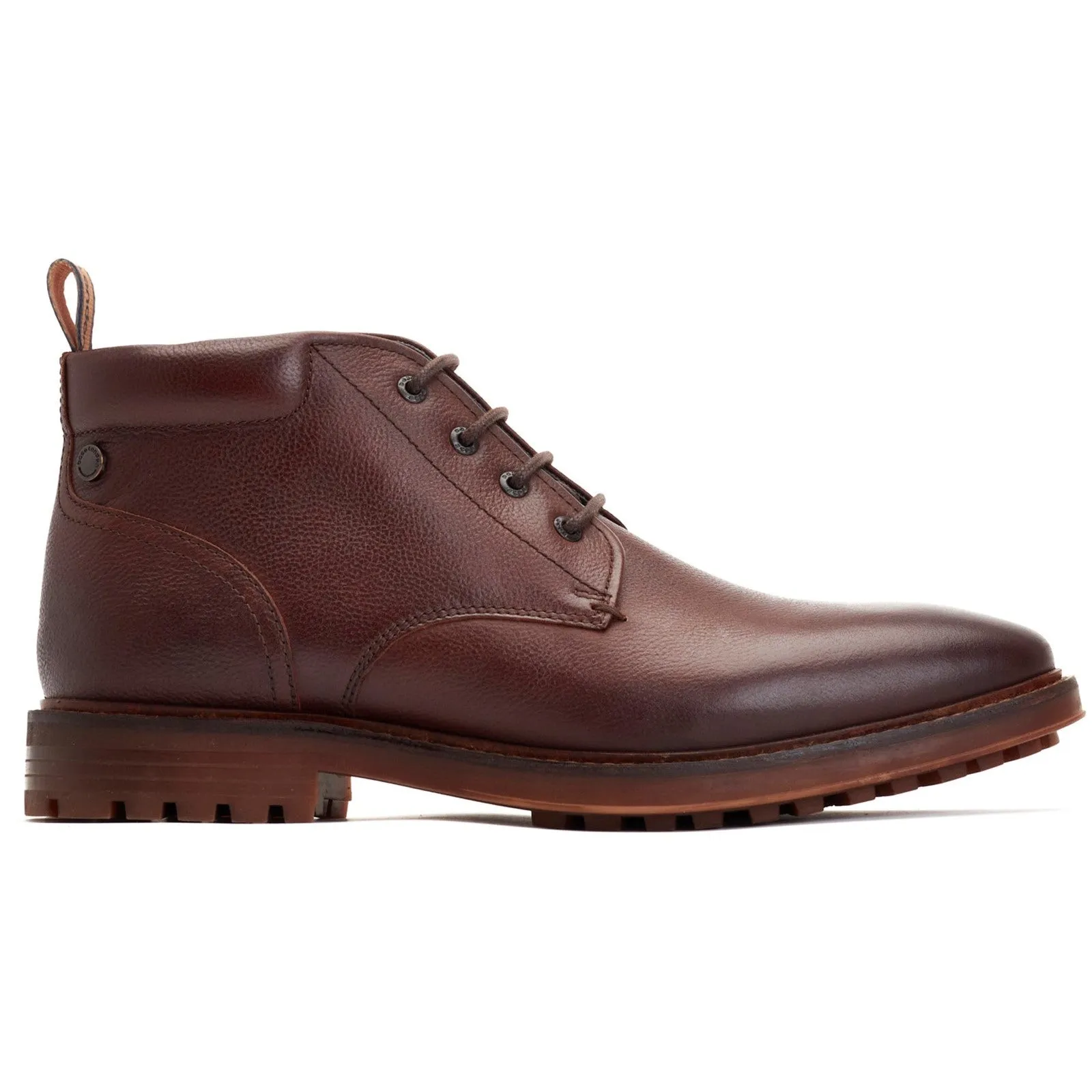 Base London Canmore Mens Leather Lace Up Chukka Boot