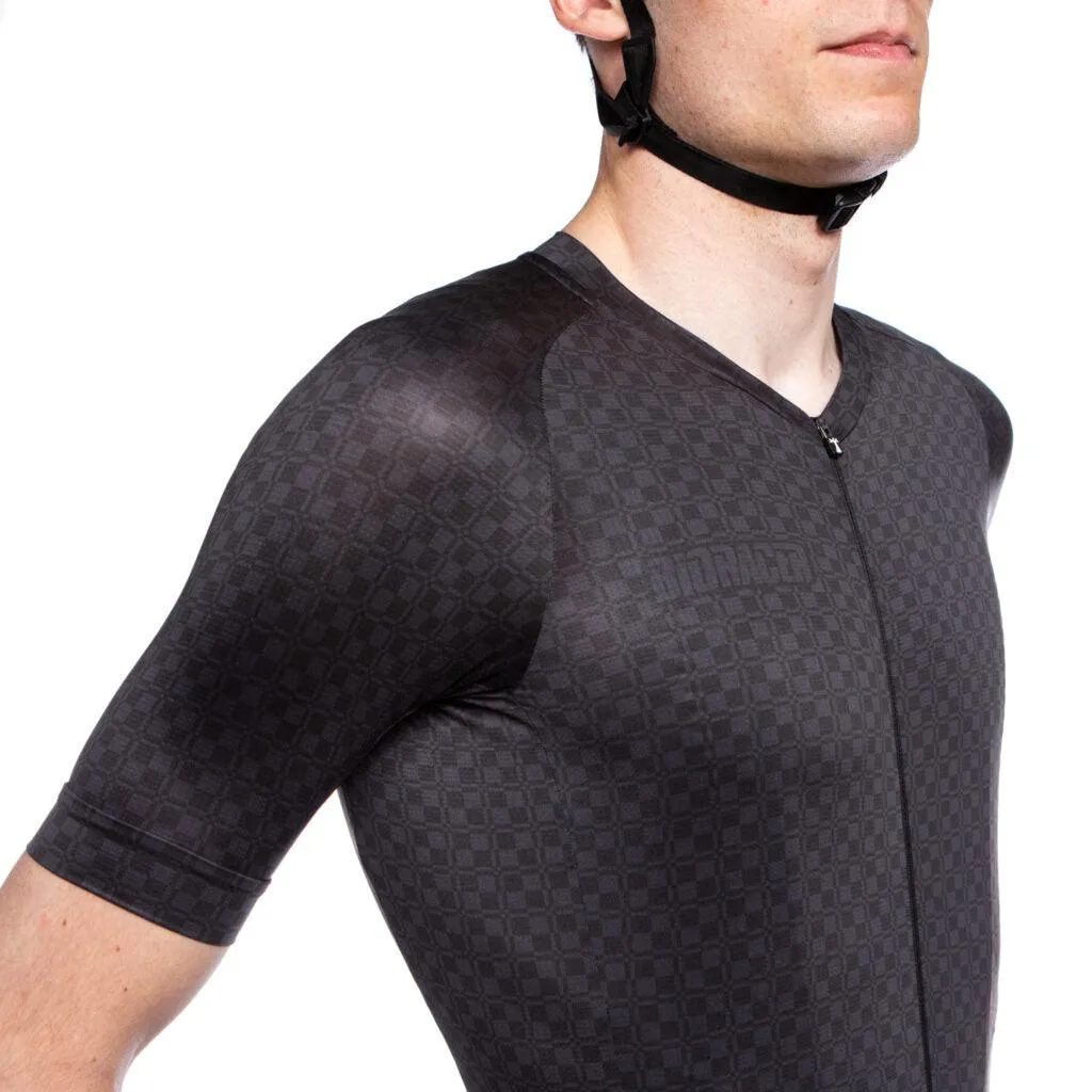 Bioracer Metalix Mens Cycling Jersey (Checker)