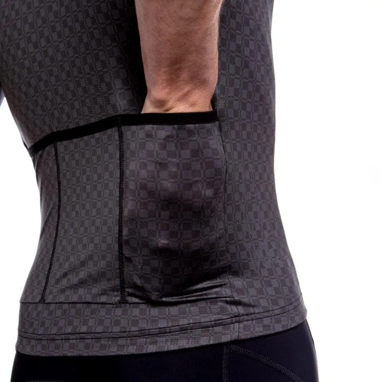 Bioracer Metalix Mens Cycling Jersey (Checker)