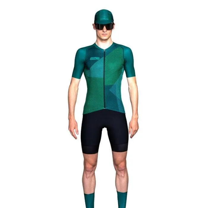 Bioracer Spitfire Blitzz Mens Cycling Jersey (Green)