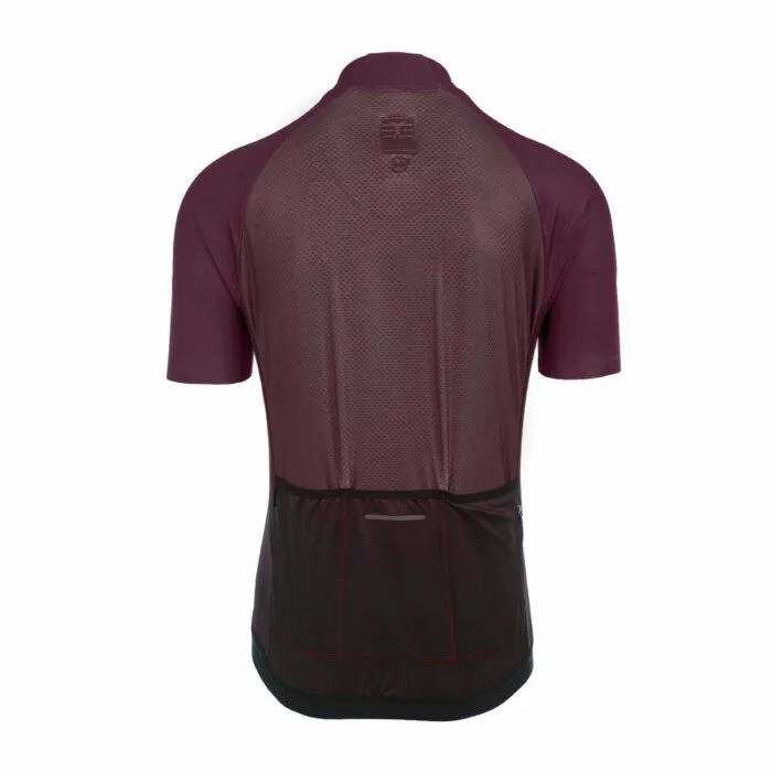 Bioracer Sprinter Coldblack Mens Cycling Jersey (Light Bordeaux)