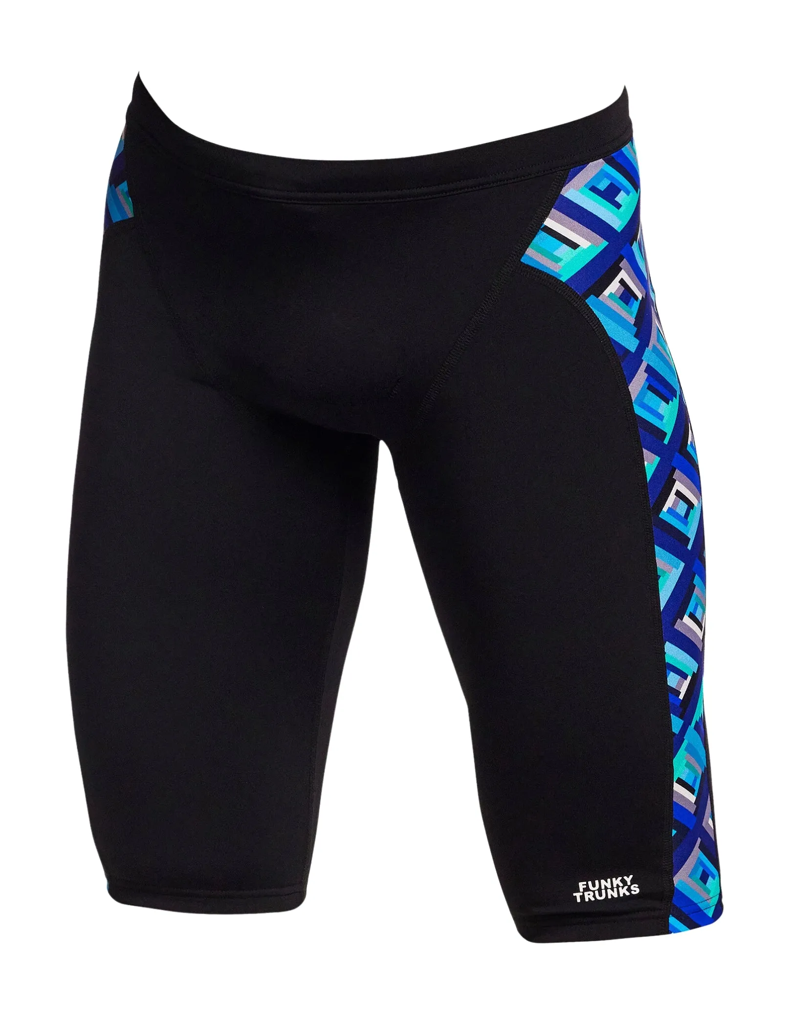 Boys Blue Bunkers Swim Training Jammer - Black