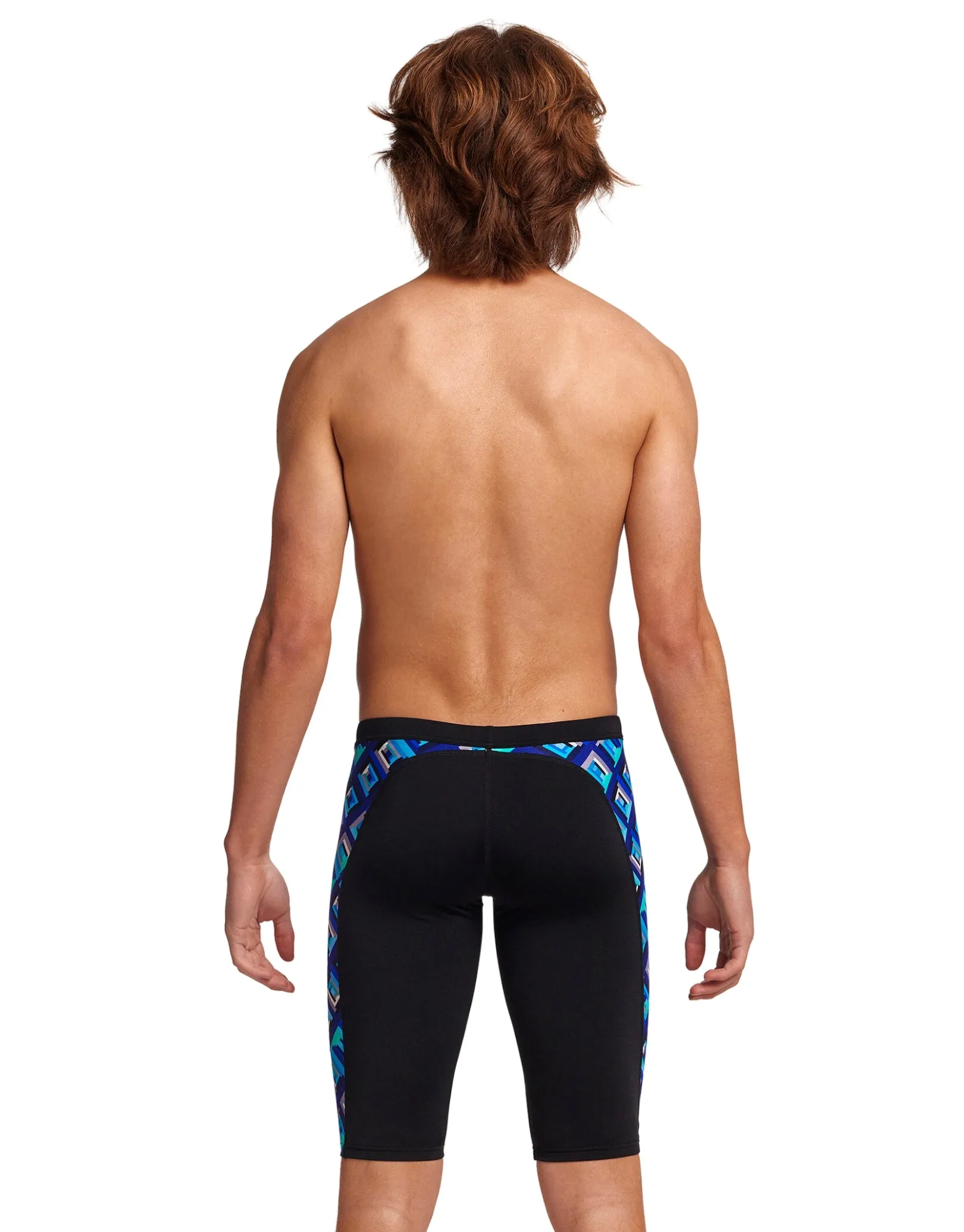 Boys Blue Bunkers Swim Training Jammer - Black