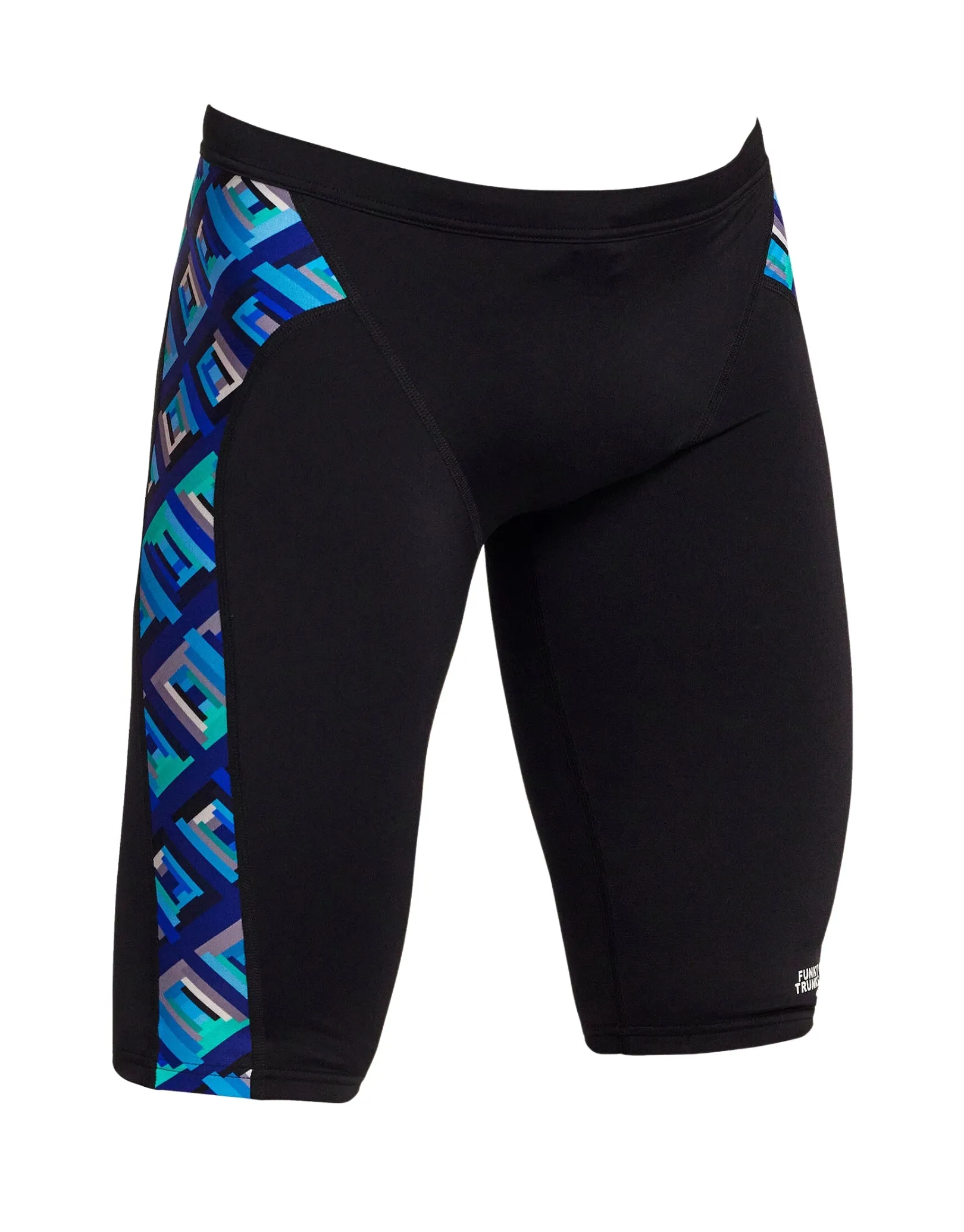 Boys Blue Bunkers Swim Training Jammer - Black