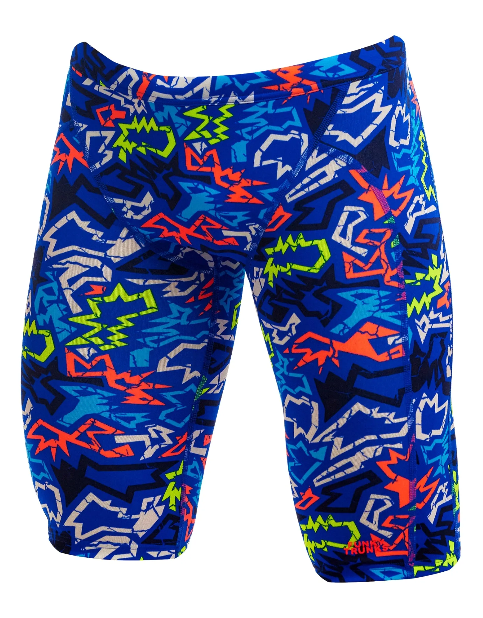 Boys Broken Hearts Training Swim Jammer - Blue/Multi