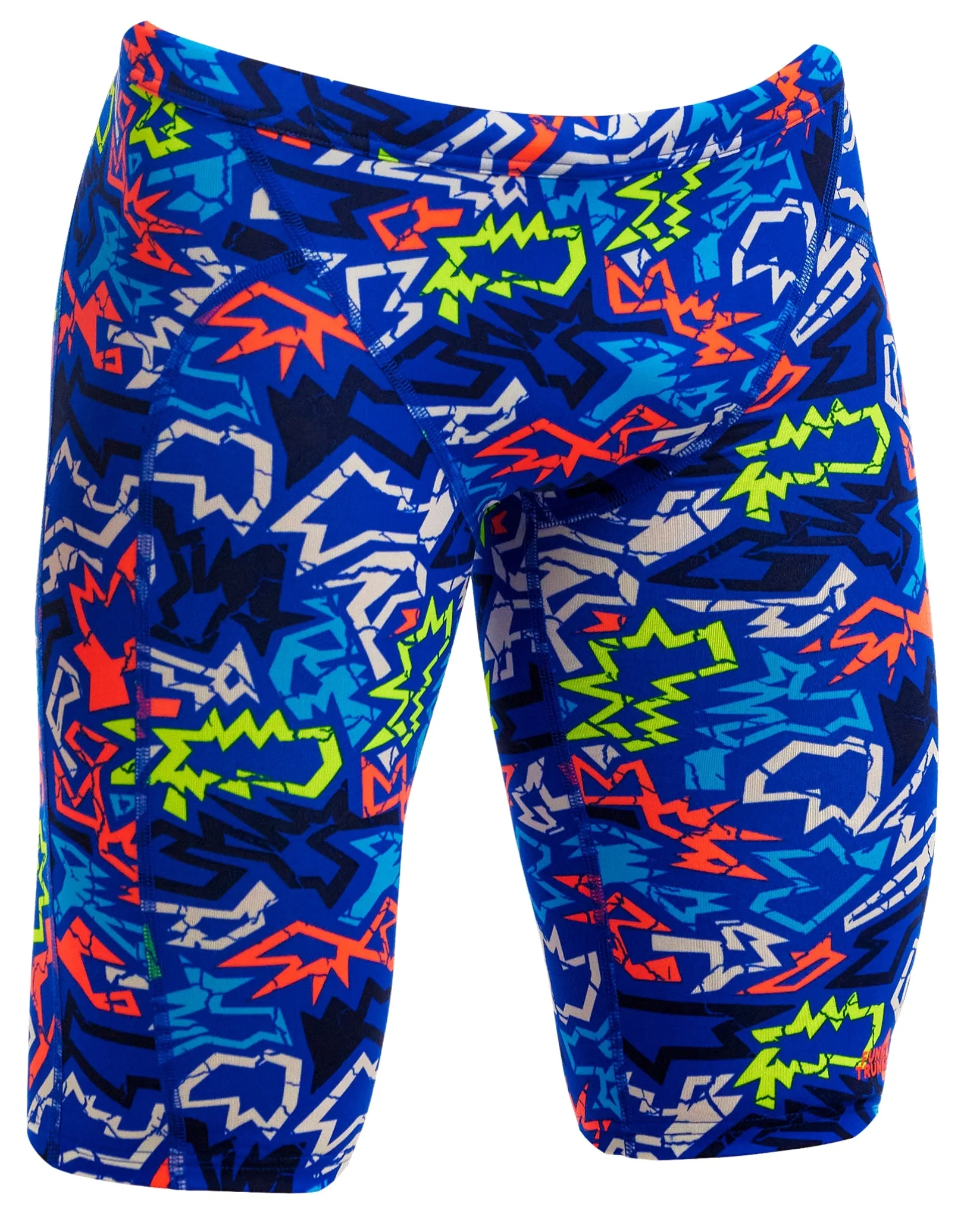 Boys Broken Hearts Training Swim Jammer - Blue/Multi