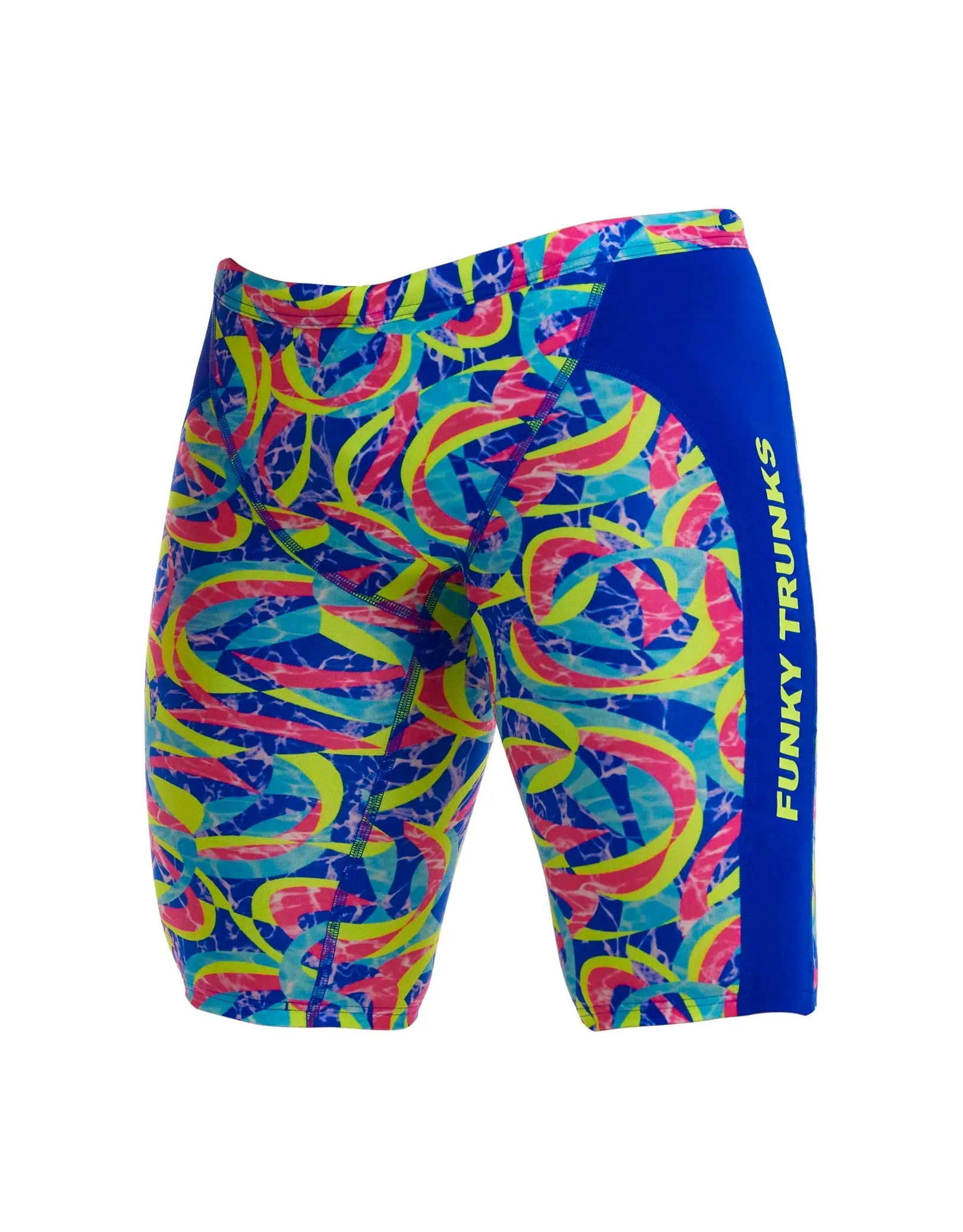 Boys Choppy Waters Swim Training Jammer - Blue/Multi