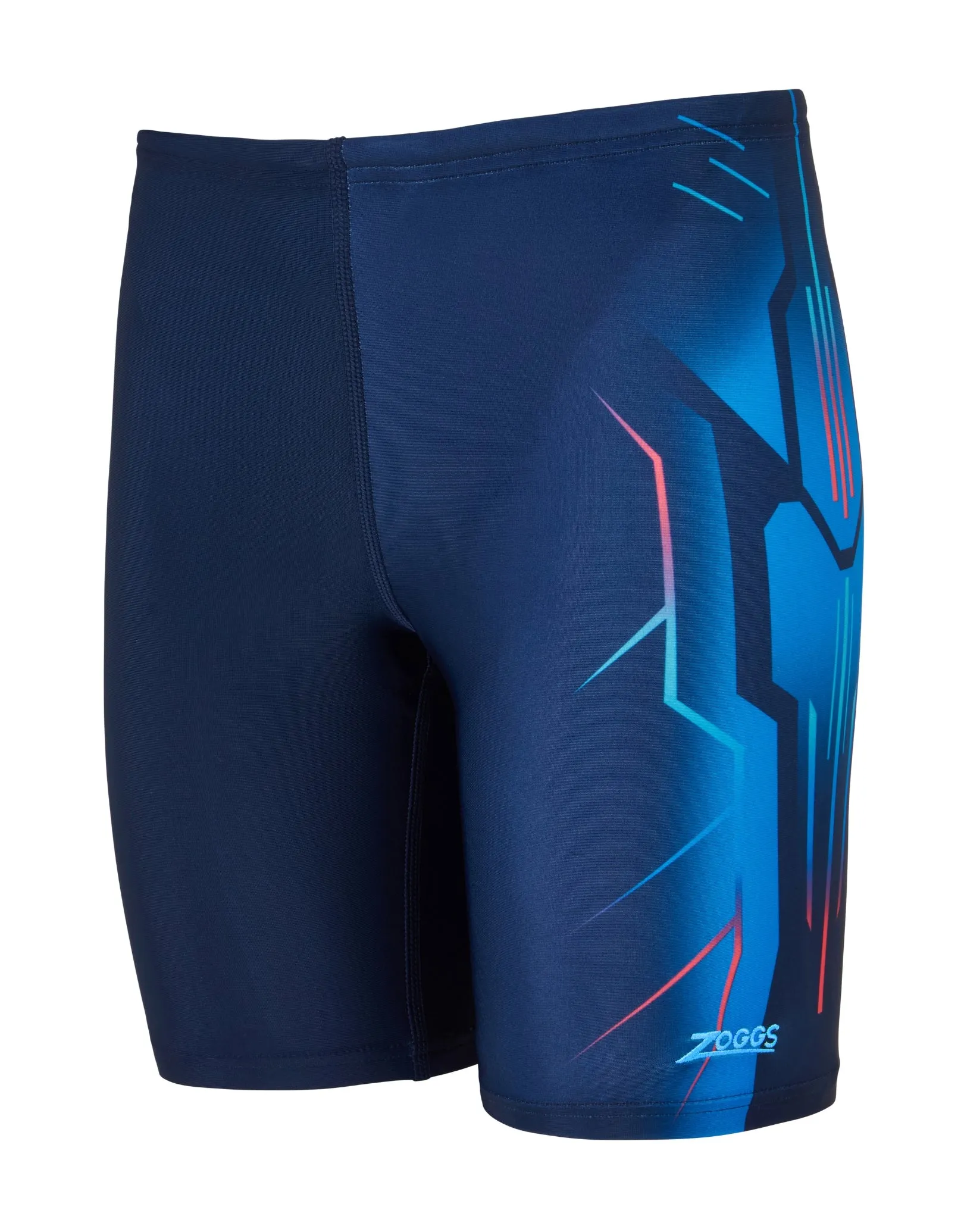 Boys Combat Mid Swim Jammer - Blue