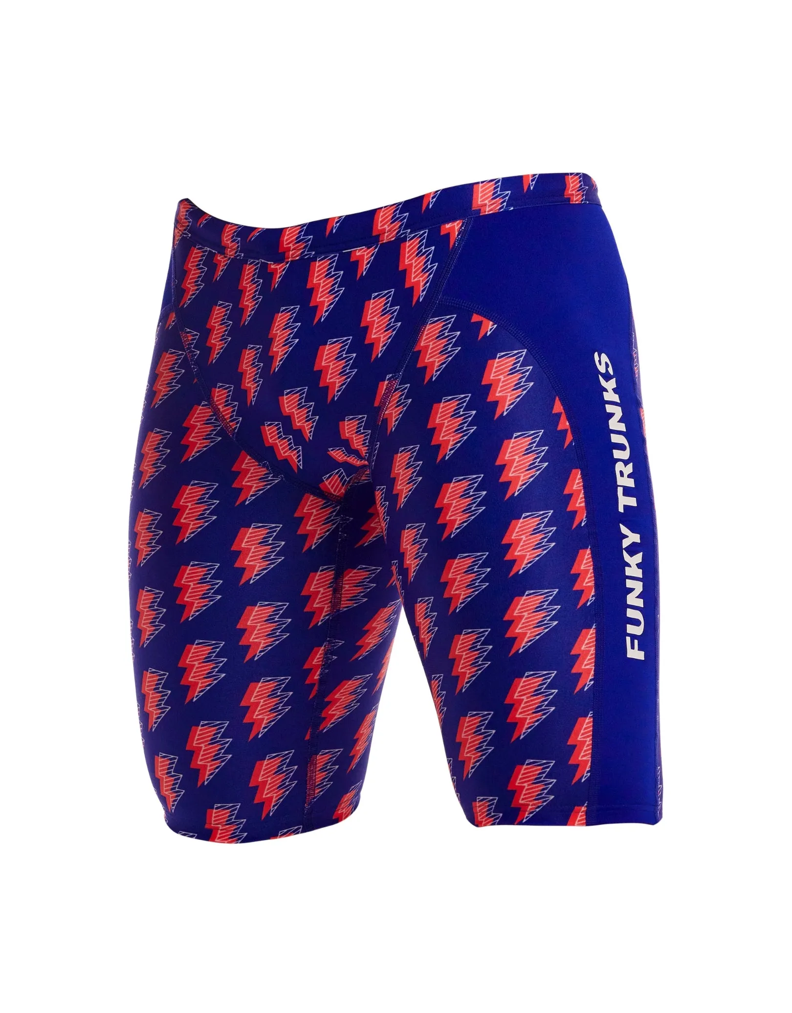 Boys Flash Swim Training Jammer - Blue/Red