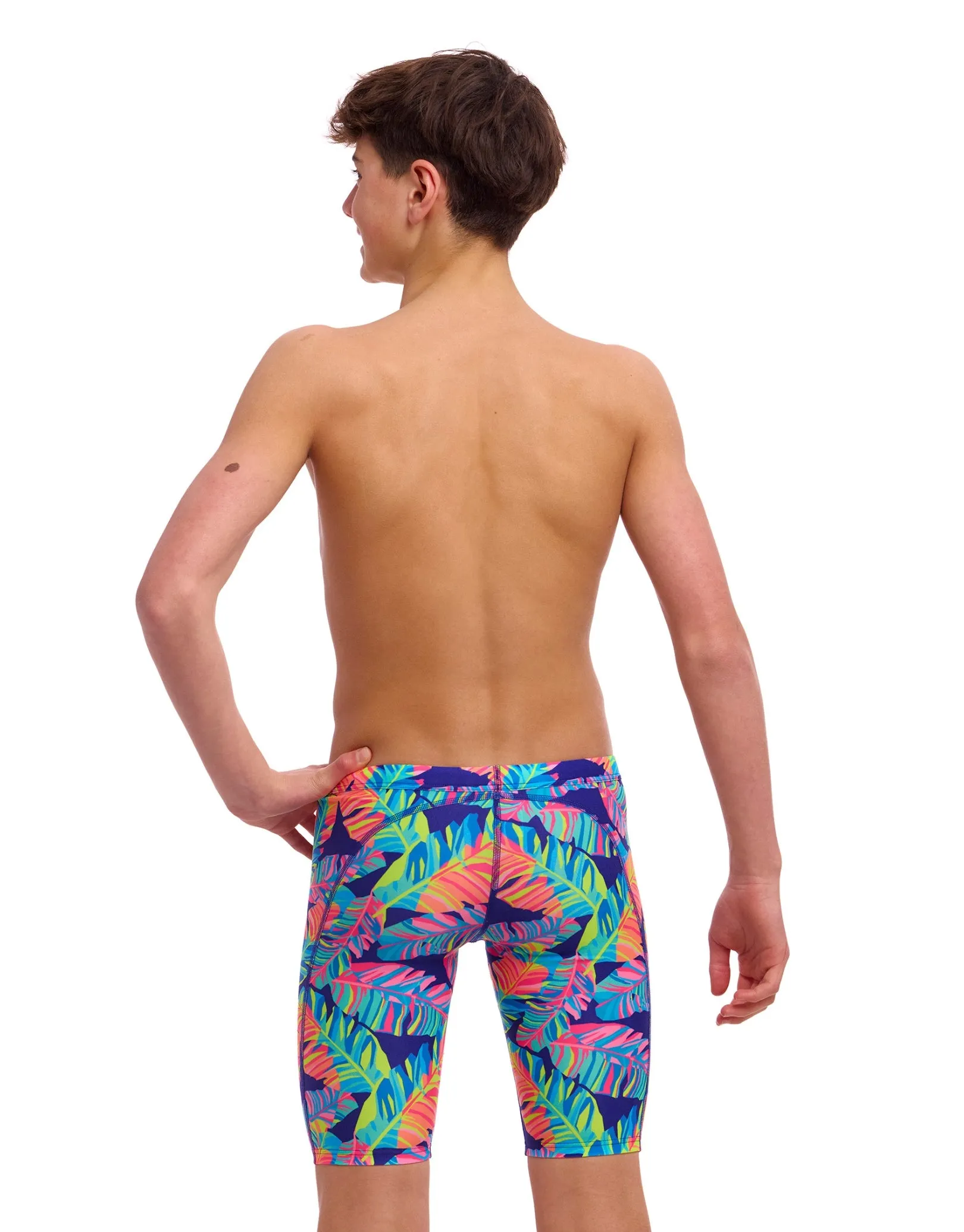 Boys Leaving Today Swim Training Jammer - Multi