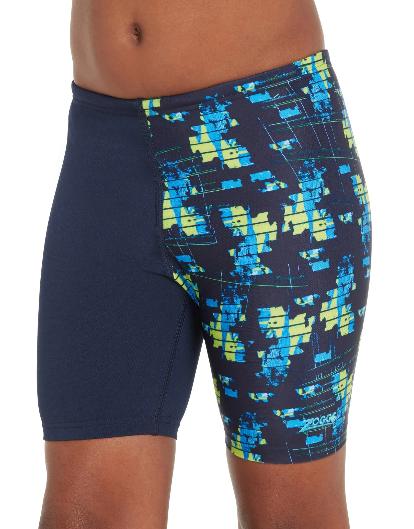 Boys Treasure Island Mid Swim Jammer - Navy