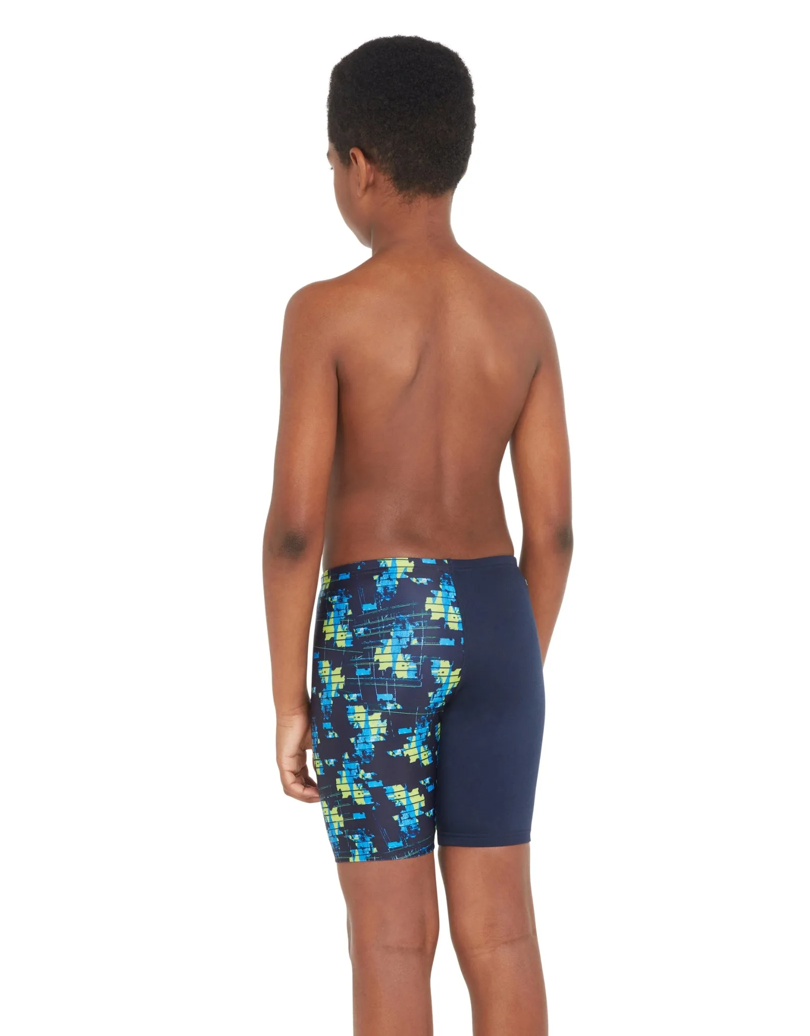 Boys Treasure Island Mid Swim Jammer - Navy