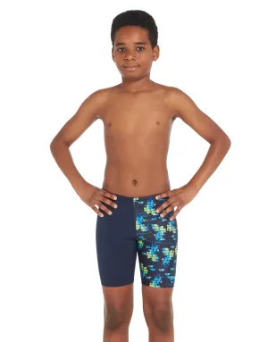 Boys Treasure Island Mid Swim Jammer - Navy