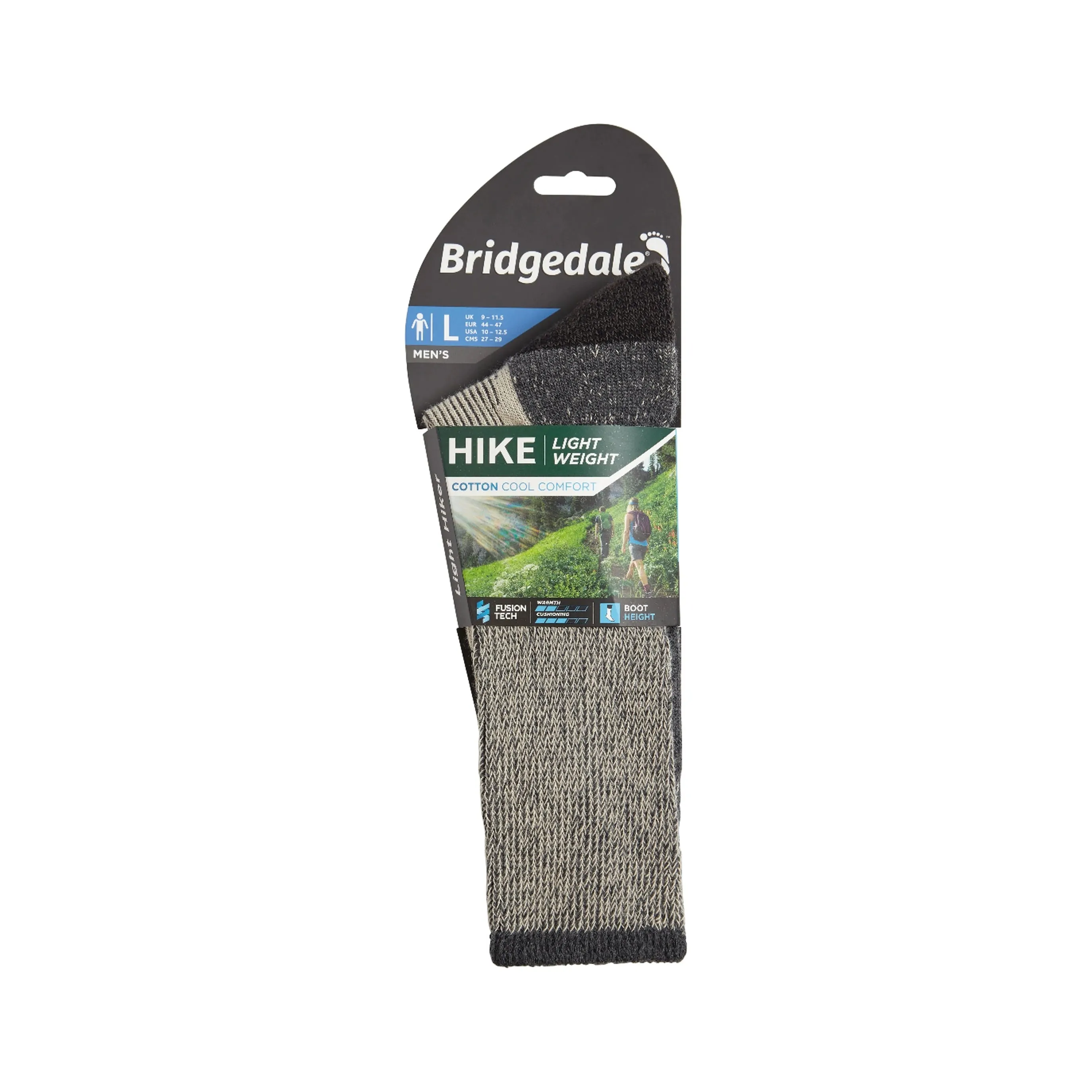 Bridgedale Mens Hike Lightweight Coolmax Comfort Boot Socks