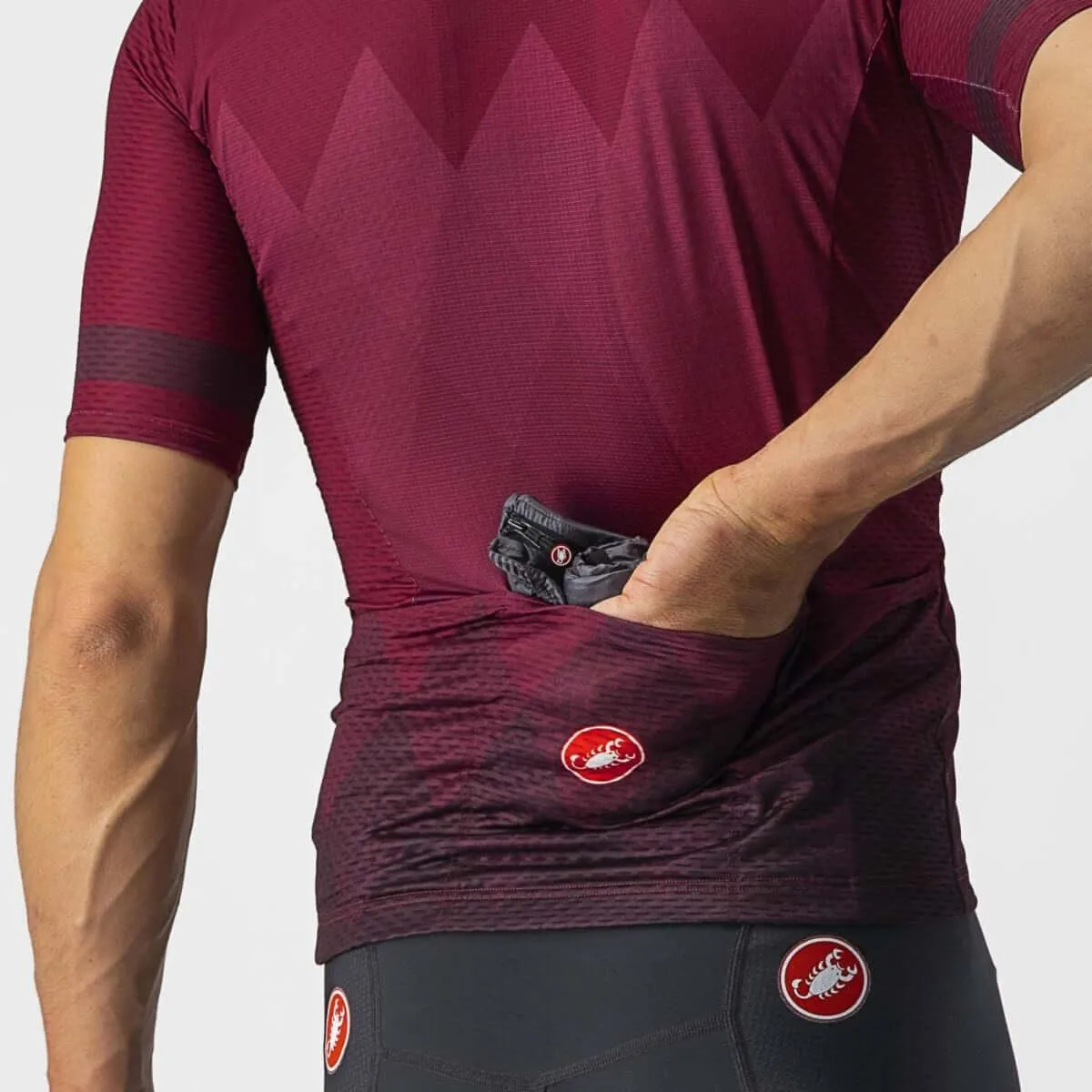 Castelli A Tutta Mens Cycling Jersey (Bordeaux)