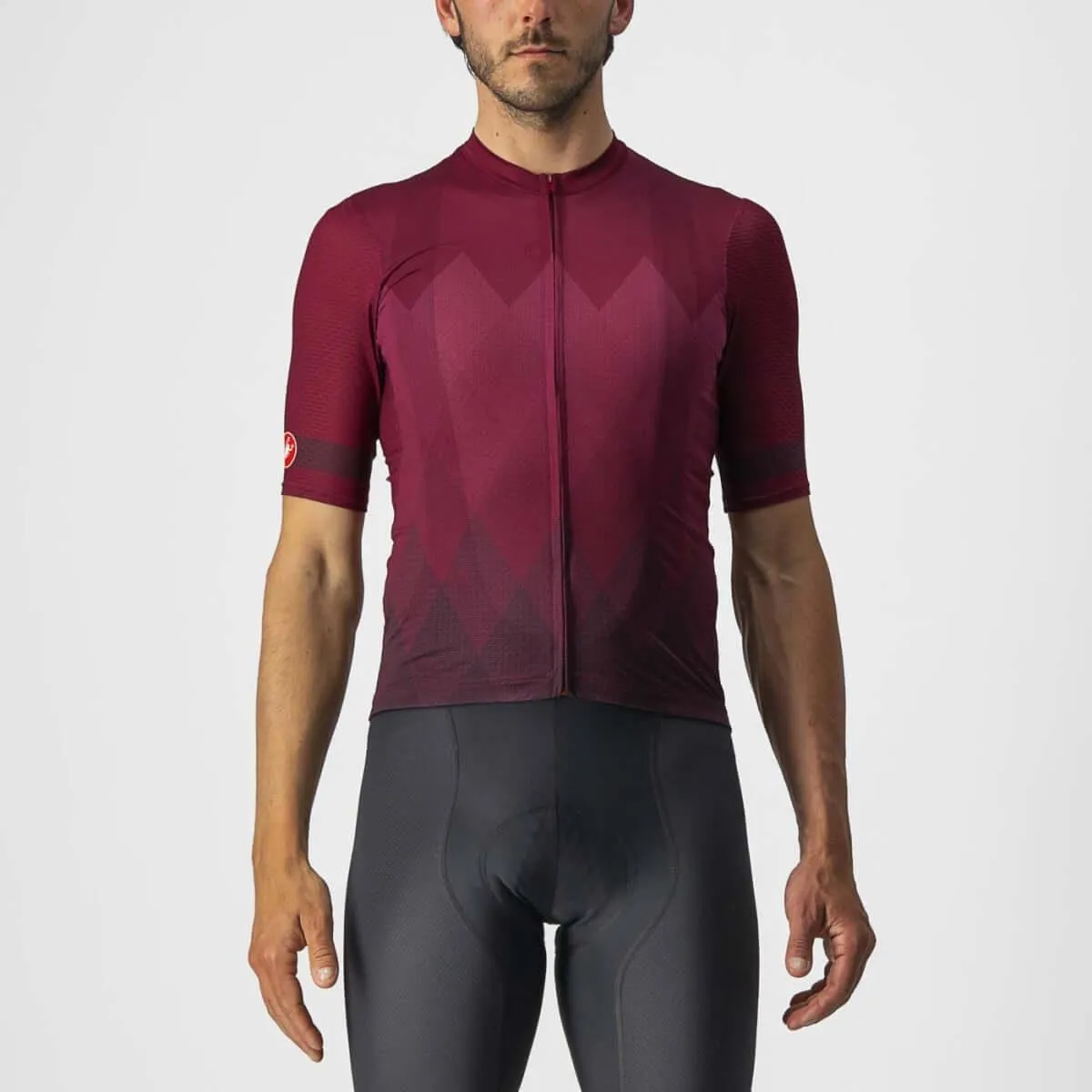 Castelli A Tutta Mens Cycling Jersey (Bordeaux)