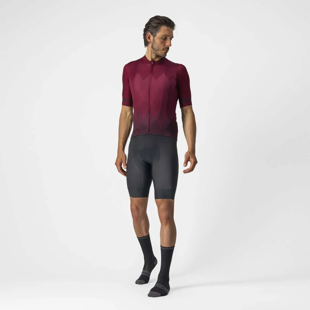 Castelli A Tutta Mens Cycling Jersey (Bordeaux)