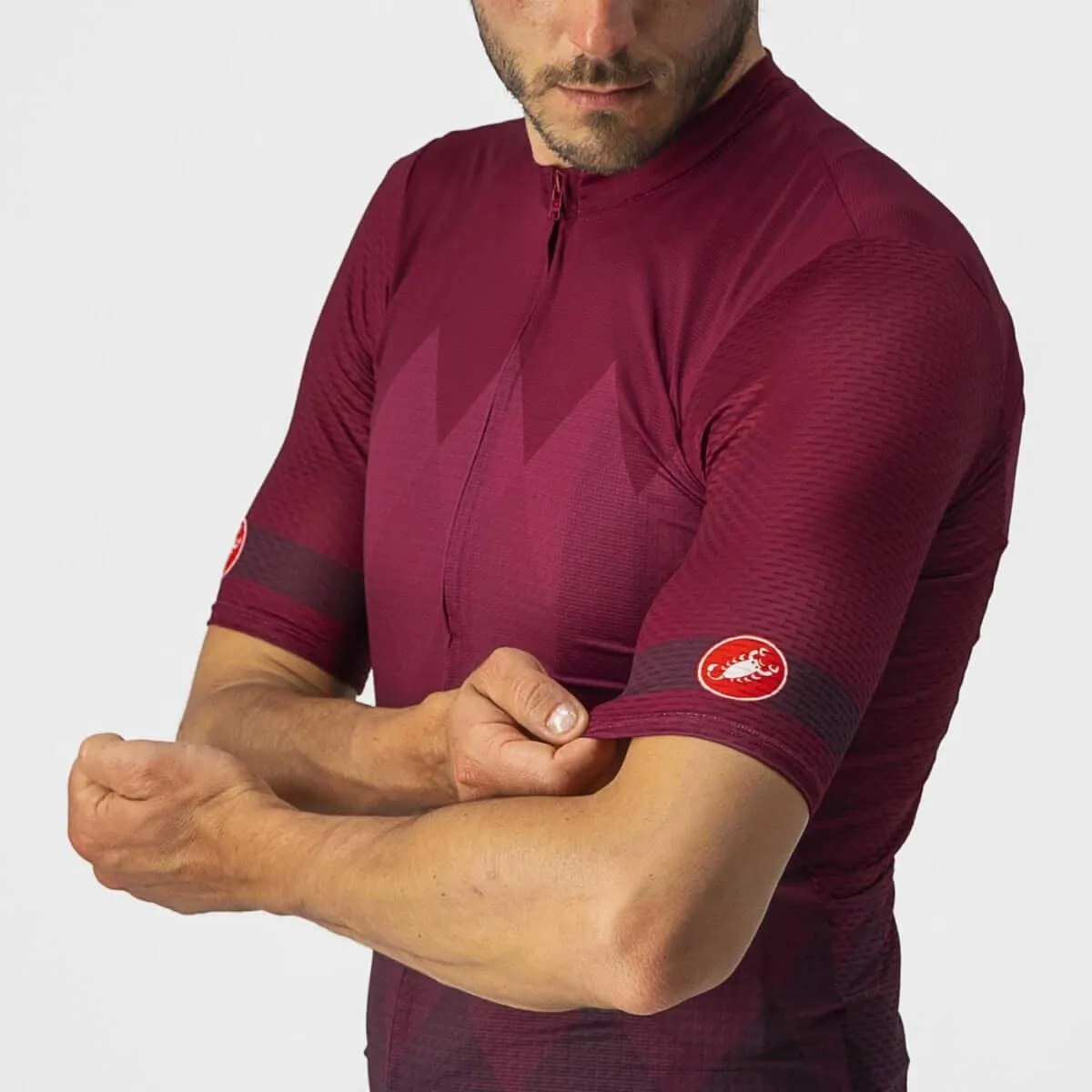 Castelli A Tutta Mens Cycling Jersey (Bordeaux)