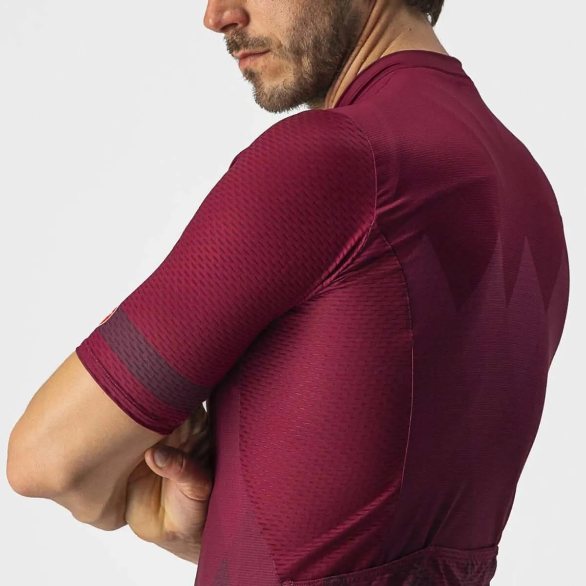 Castelli A Tutta Mens Cycling Jersey (Bordeaux)