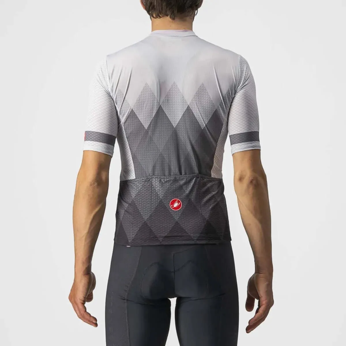 Castelli A Tutta Mens Cycling Jersey (Silver Gray/Dark Gray)