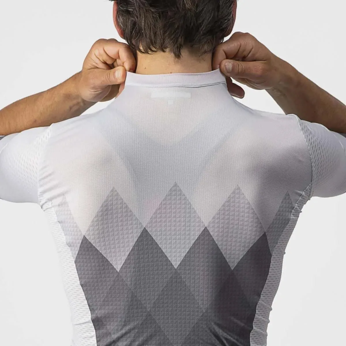 Castelli A Tutta Mens Cycling Jersey (Silver Gray/Dark Gray)