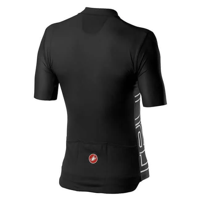 Castelli Entrata V Mens Cycling Jersey (Light Black)