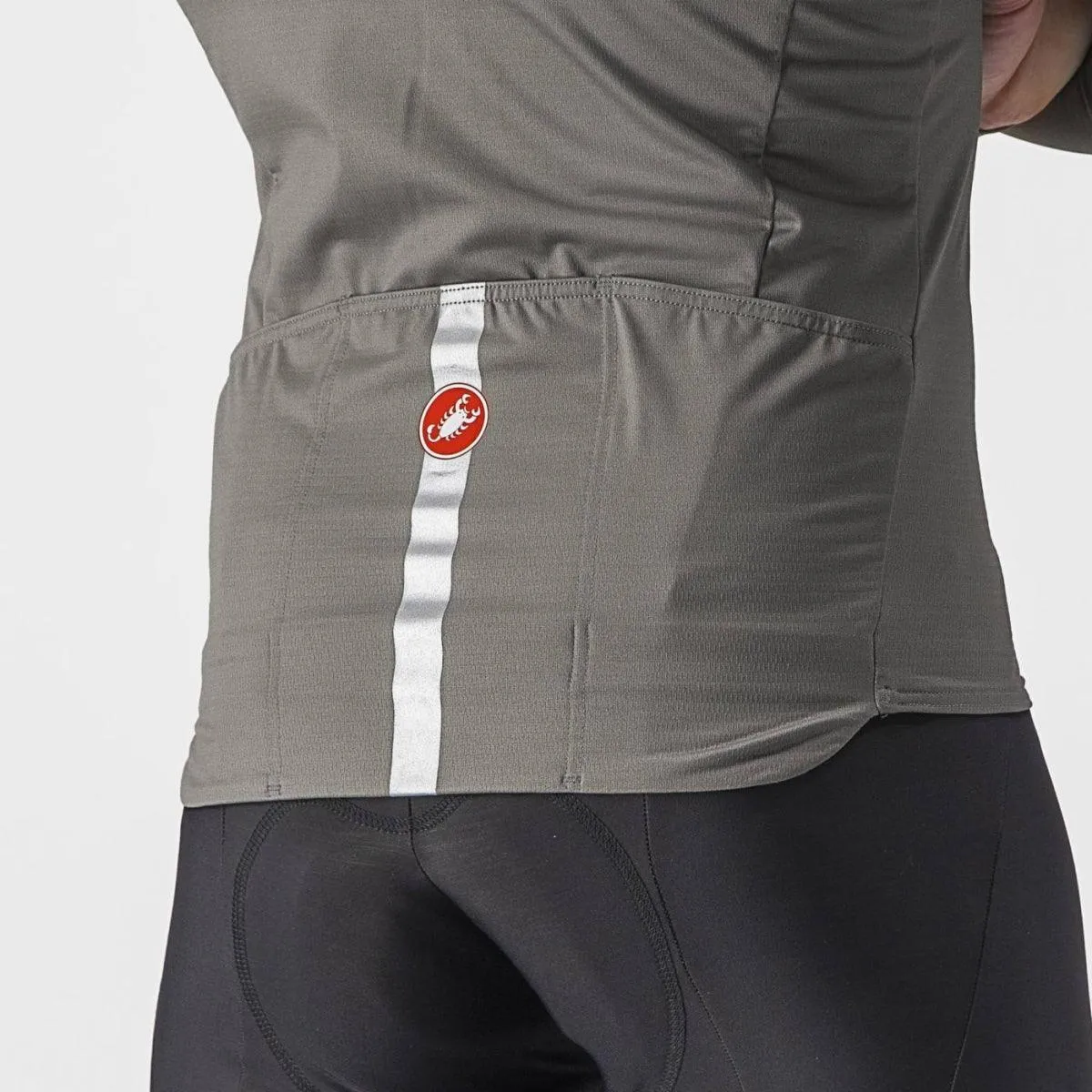 Castelli Pro Thermal Mid LS Mens Cycling Jersey (Nickel Grey)