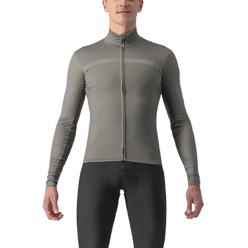 Castelli Pro Thermal Mid LS Mens Cycling Jersey (Nickel Grey)