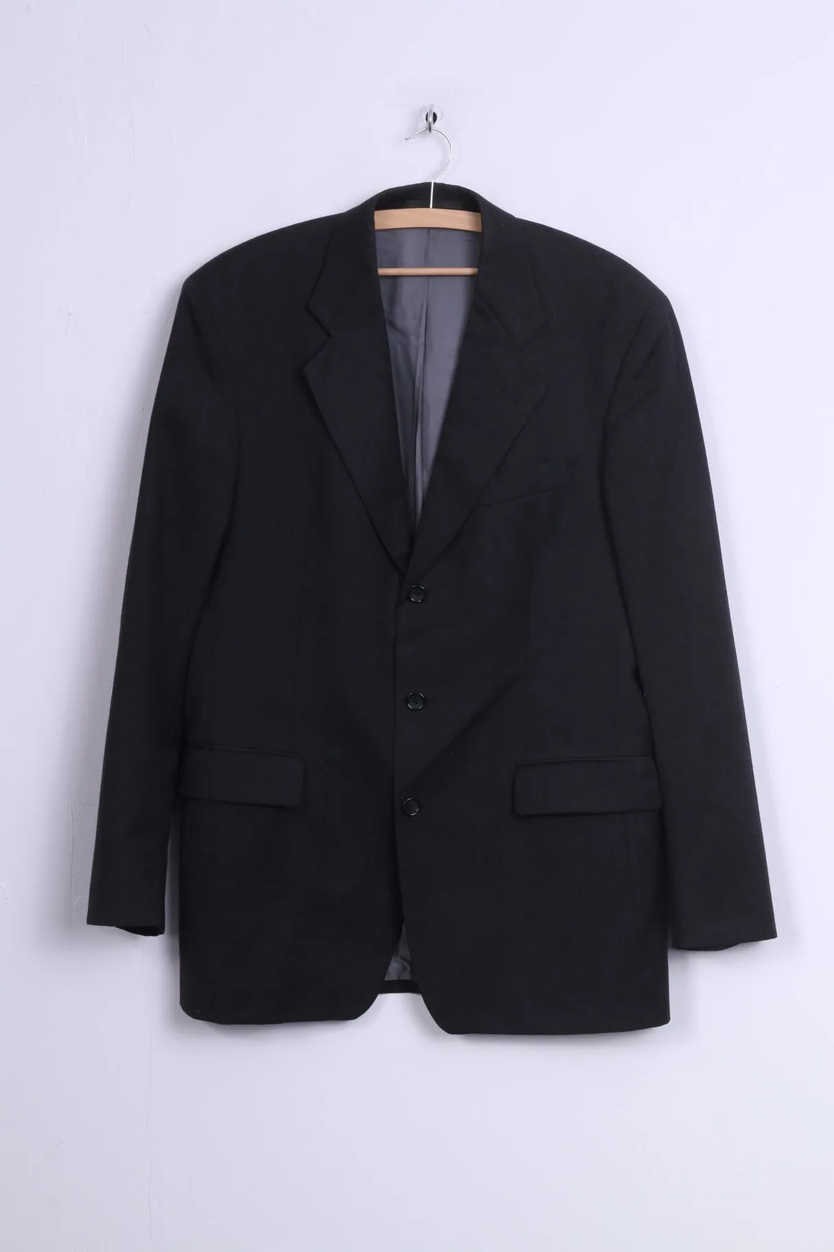 Cerruti 1881 Mens 98 M Blazer Charcoal Wool Single Breasted Jacket Drake Store