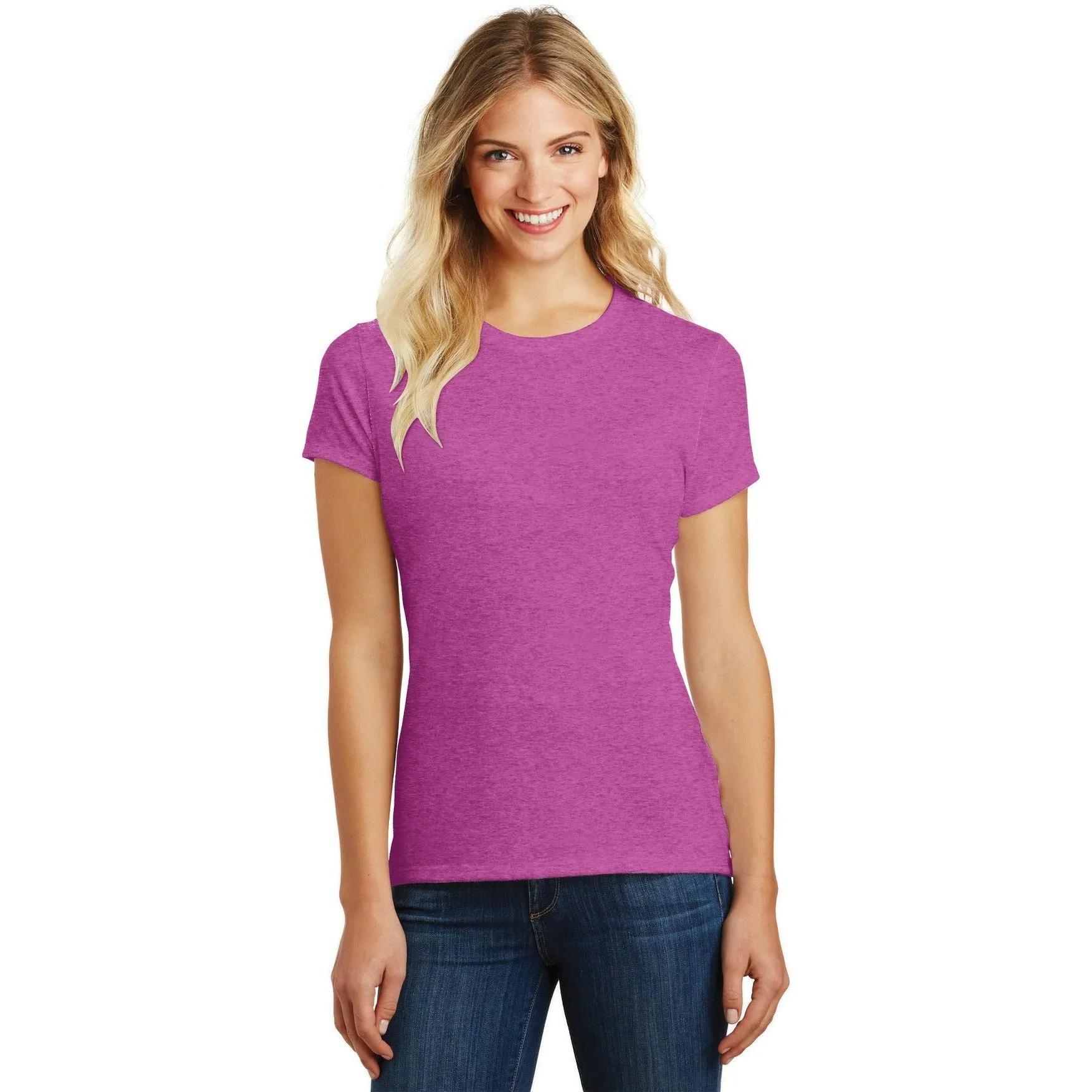 CLOSEOUT - District Women's Perfect Blend CVC Tee