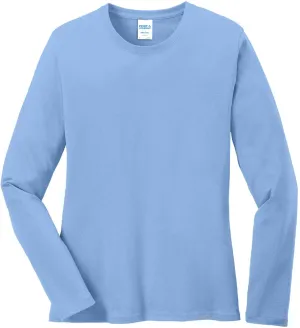 CLOSEOUT - Port & Company Ladies Long Sleeve Cotton T-Shirt