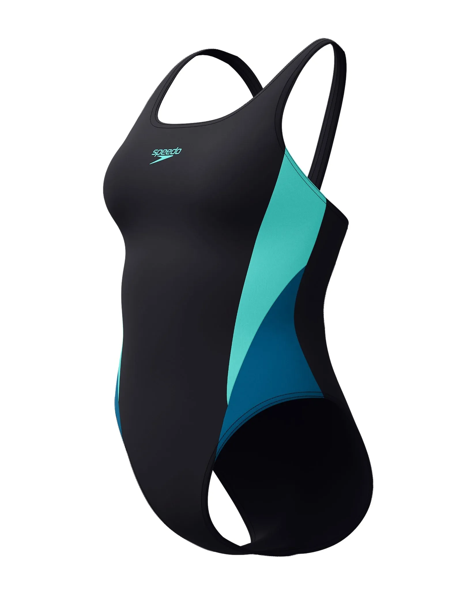 Colourblock 2.0 Swimsuit - Black/Turquoise