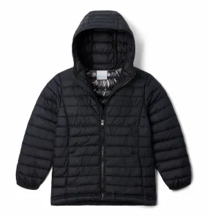Columbia Kids Boys Black Omni-Heat Reflective Powder Lite II Hooded Jacket