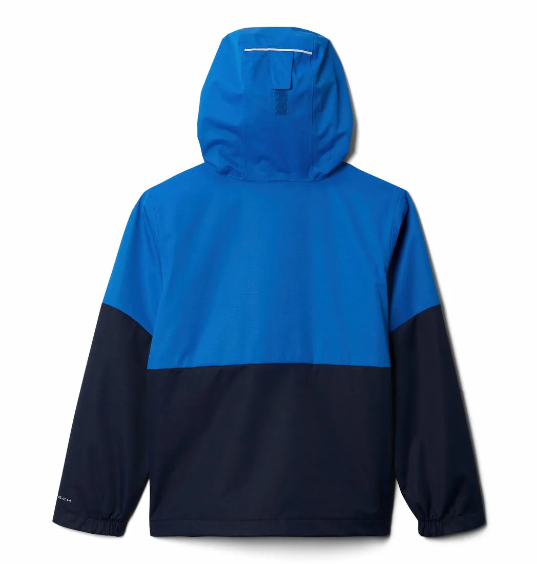 Columbia Kids Boys Blue Omni-Tech Hikebound Waterproof Rain Jacket