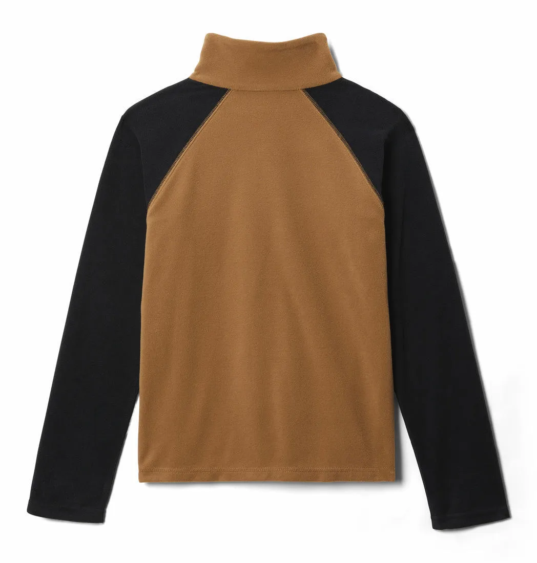 Columbia Kids Boys Brown Glacial Half Zip Fleece