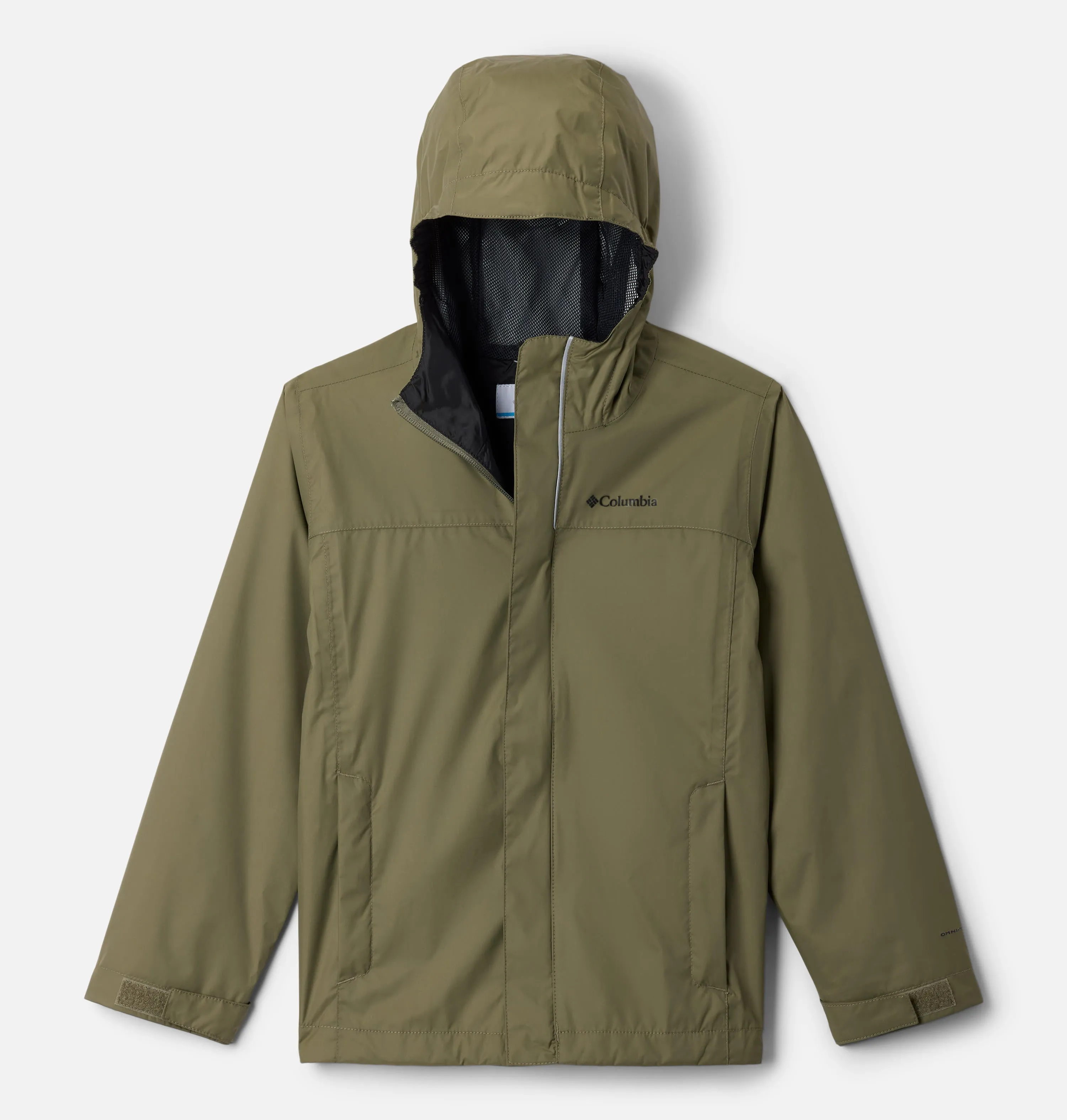 Columbia Kids Boys Green Omni-Tech Watertight II Waterproof Rain Jacket