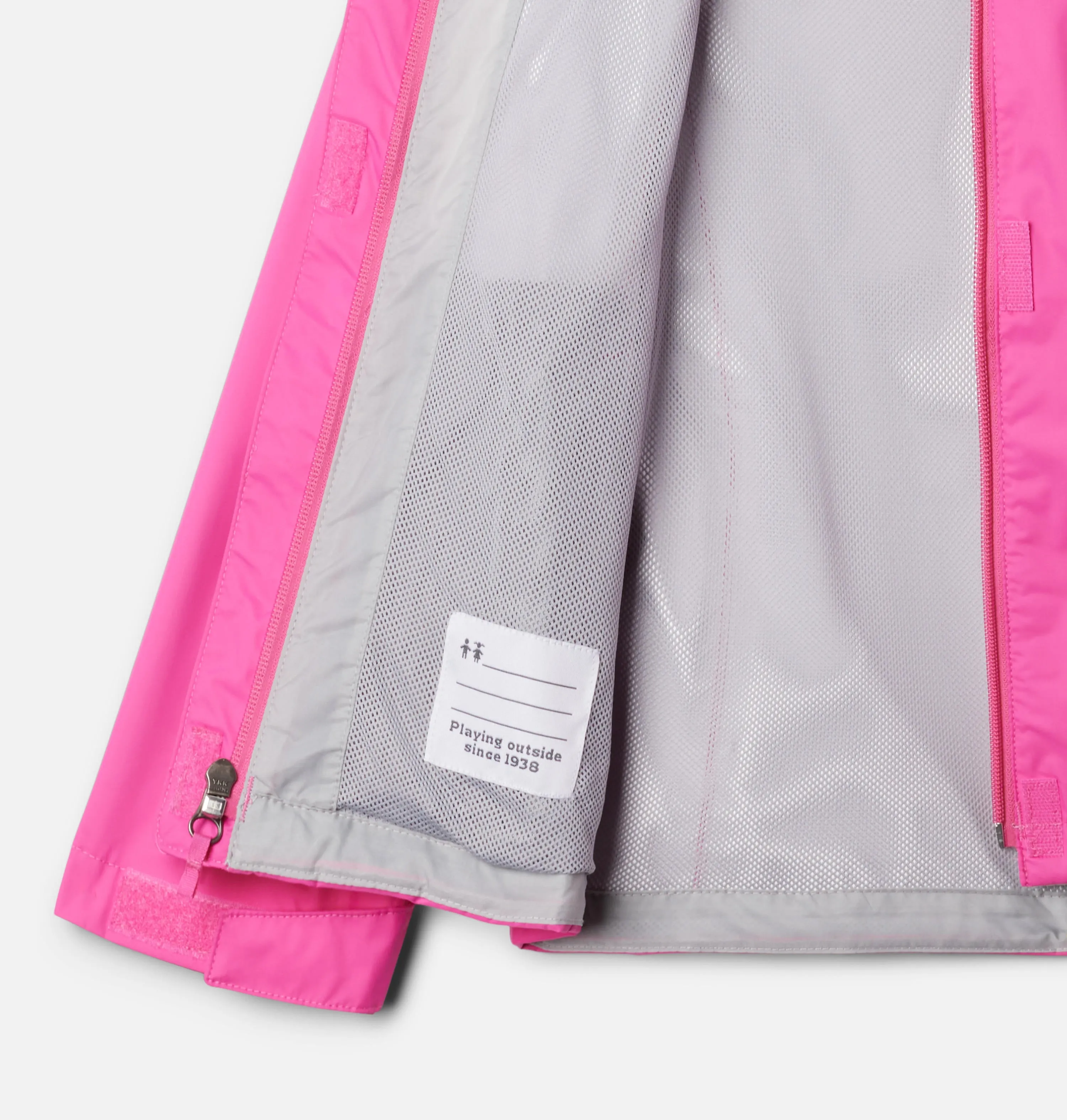 Columbia Kids Girls Pink Omni-Tech Arcadia II Waterproof Rain Jacket