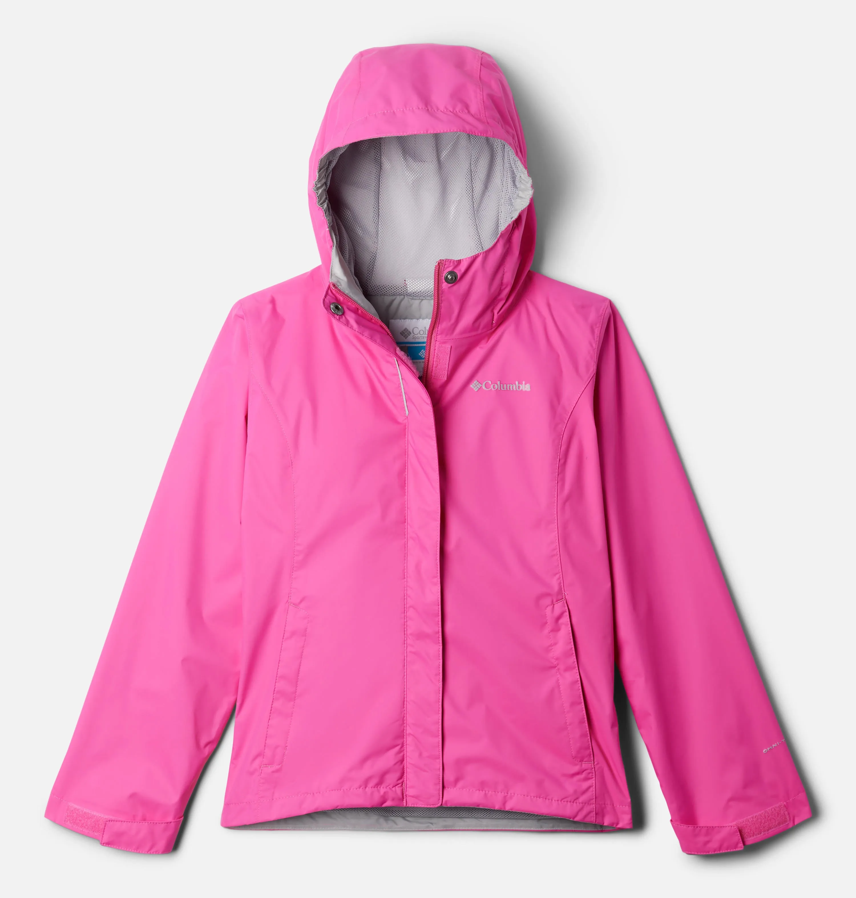 Columbia Kids Girls Pink Omni-Tech Arcadia II Waterproof Rain Jacket