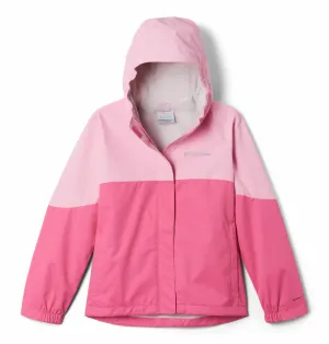 Columbia Kids Girls Pink Omni-Tech Hikebound Waterproof Rain Jacket