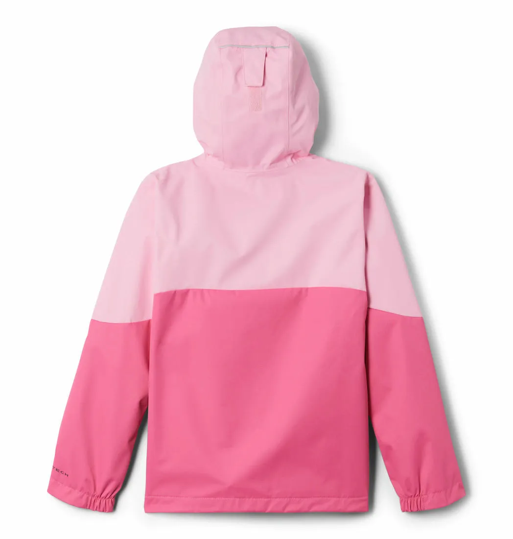 Columbia Kids Girls Pink Omni-Tech Hikebound Waterproof Rain Jacket
