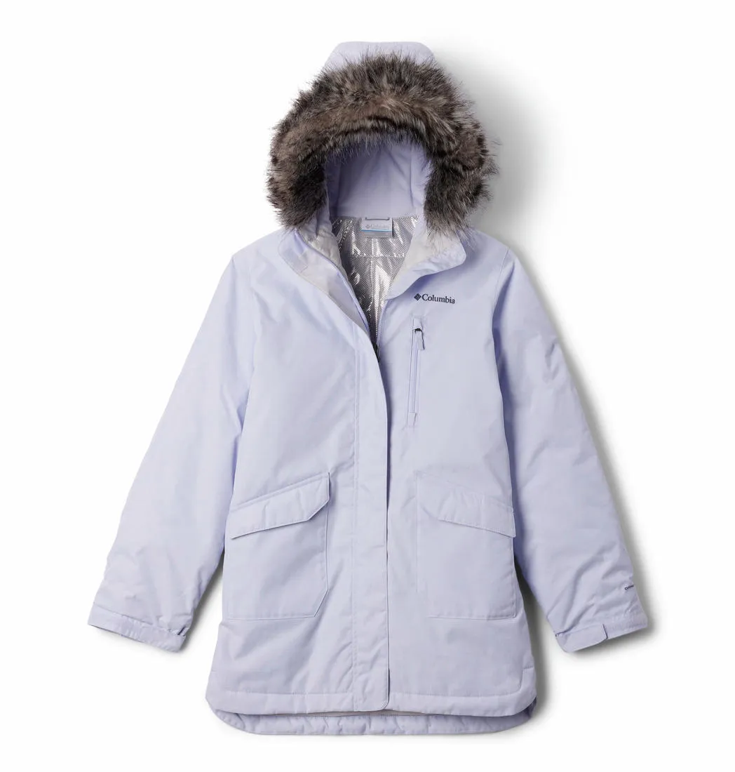 Columbia Kids Girls Purple Omni-Heat Reflective Suttle Mountain II Long Insulated Insulated Jacket
