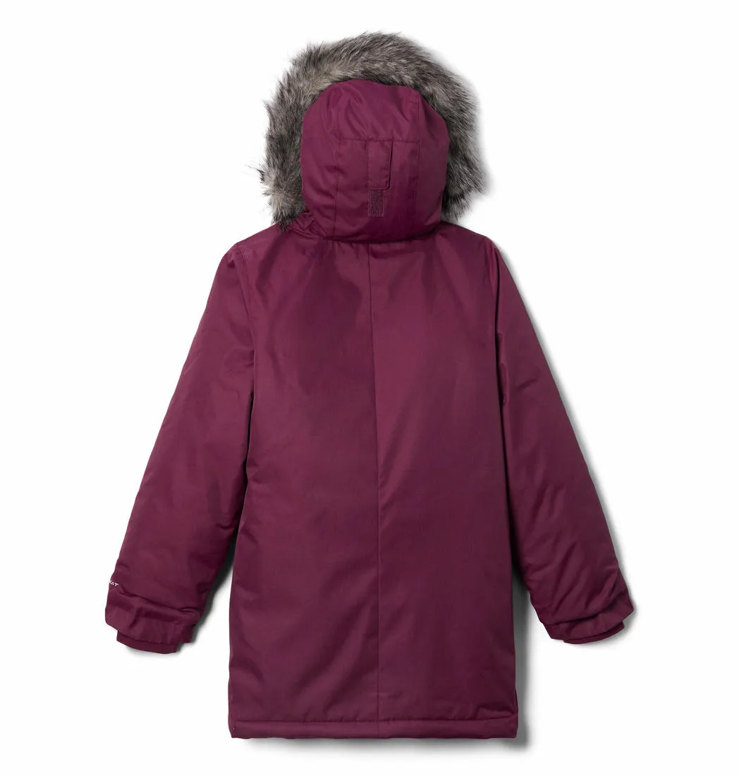 Columbia Kids Girls Purple Omni-Heat Reflective Suttle Mountain Long Insulated Jacket