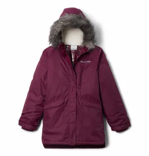 Columbia Kids Girls Purple Omni-Heat Reflective Suttle Mountain Long Insulated Jacket