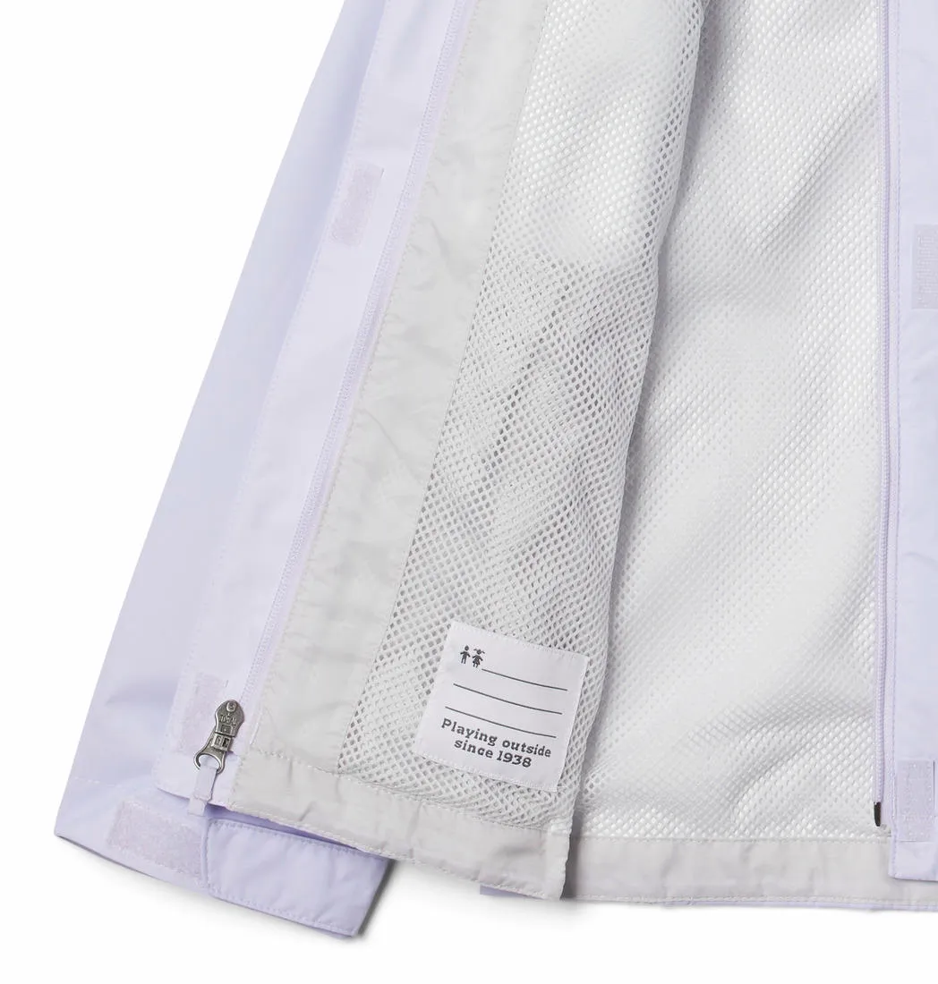 Columbia Kids Girls Purple Omni-Tech Arcadia Waterproof Rain Jacket